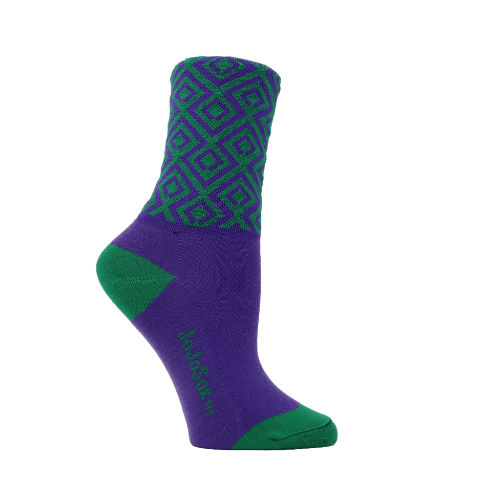 Green and Purple "Times Square" Paddock Sox