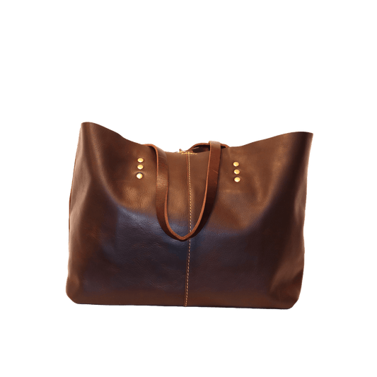 European Leather tote bag for equestrians